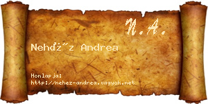 Nehéz Andrea névjegykártya